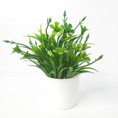 SL Small Green Flower Artificial Plant (FC)