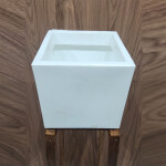 FRP Pot CBC 6 CUBO 8 White