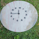 White Crystal Epoxy Wall Clock