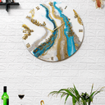 Epoxy Resin Calm River Clock