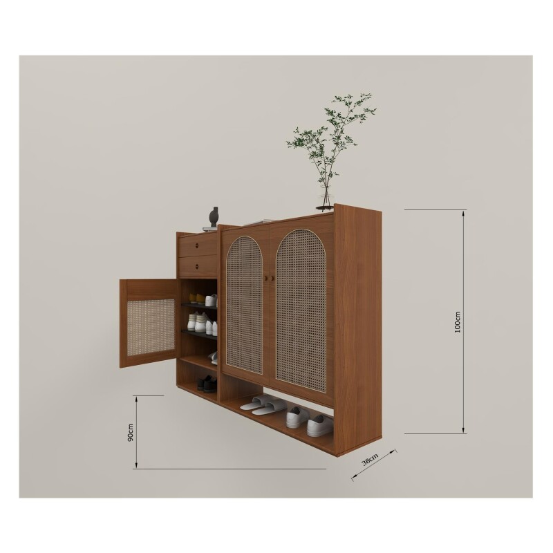 BH Traditional Style Shoe Cabinet