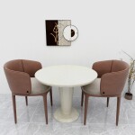 BH Engineered White Dining Table