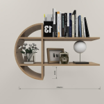 Minimalistic Modern Circular Book Unit