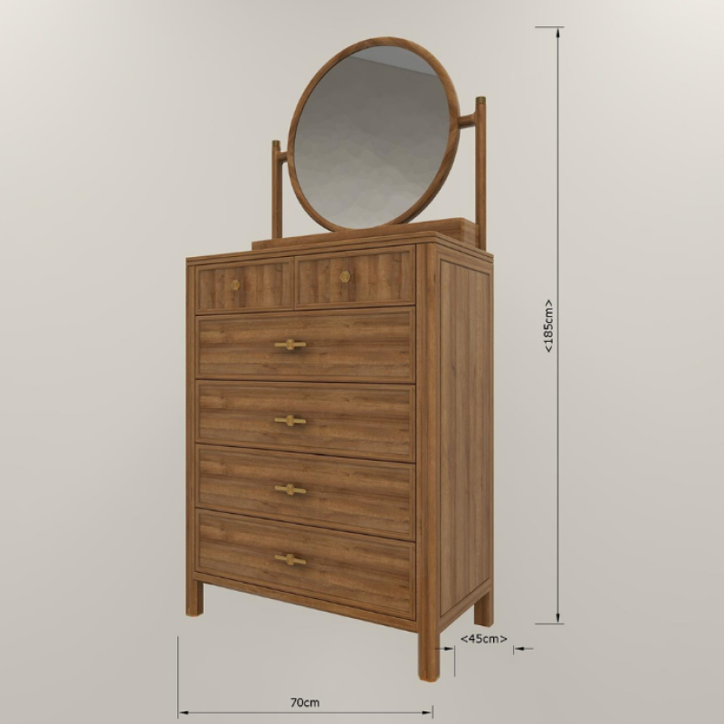 BH Premium Drawers With Mirror