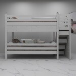 White Twin Sleeper Bunk Beds