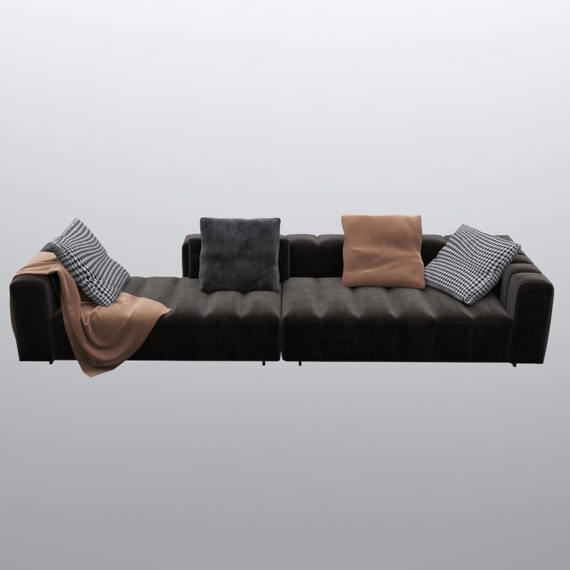 Modern 4 Seater Sectional Sofa.