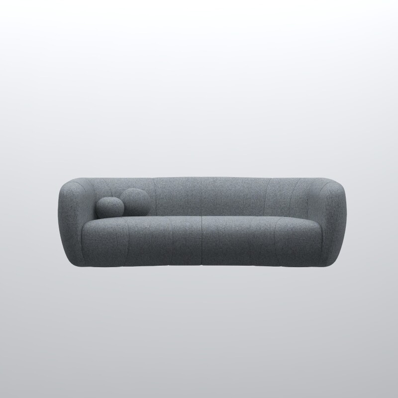 Modern Rolled 3 Seater Sofa