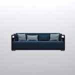 Modern Velvet 3 Seater Sofa