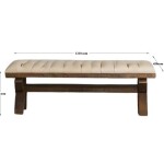 2 Seater Cushioned Dining Bench