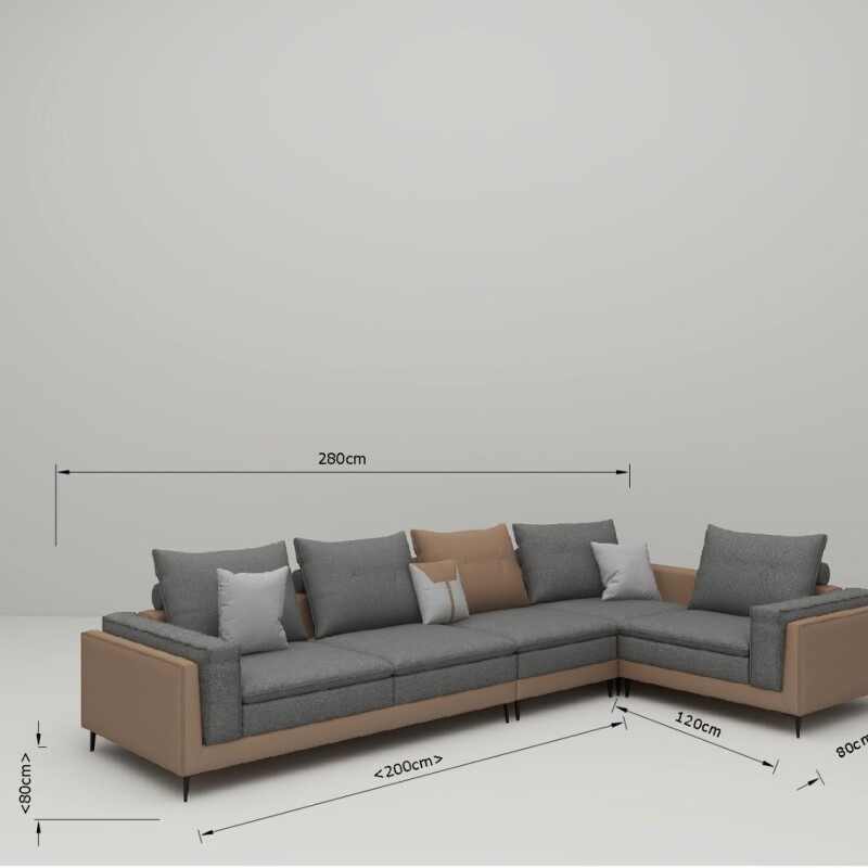 BH Engineered CosyCrest Sectional Sofa