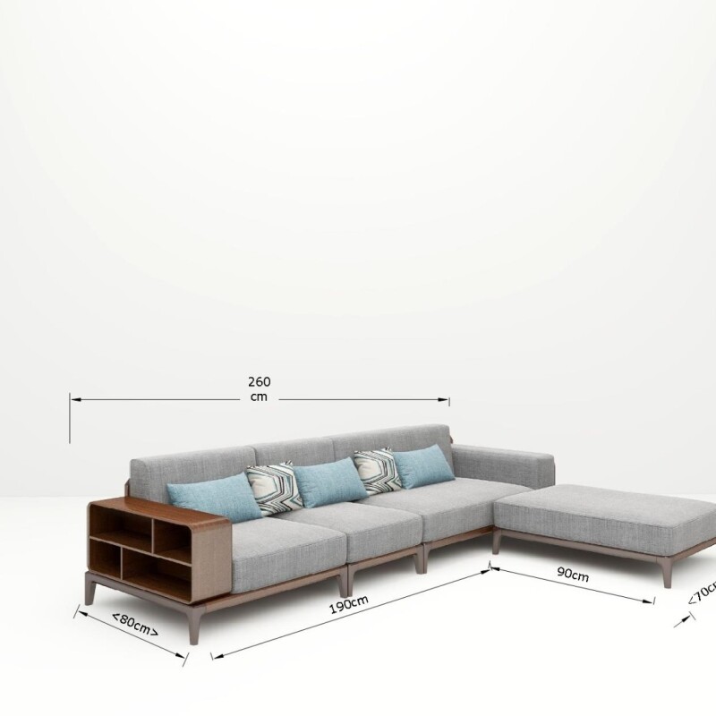 BH Engineered MaxNook Sectional Sofa