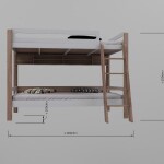 Twin Bunk Bed With Ladder
