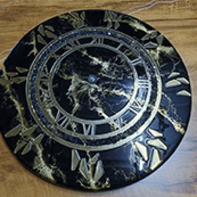 Unique Design Epoxy Wall Clock