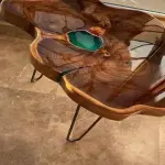 Sea Green Epoxy Coffee Table