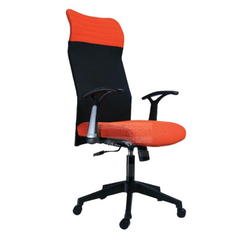 High back orange ergonomic chair - FH-4004