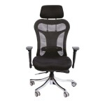 High back mesh chair with adjustable headrest FH-4024