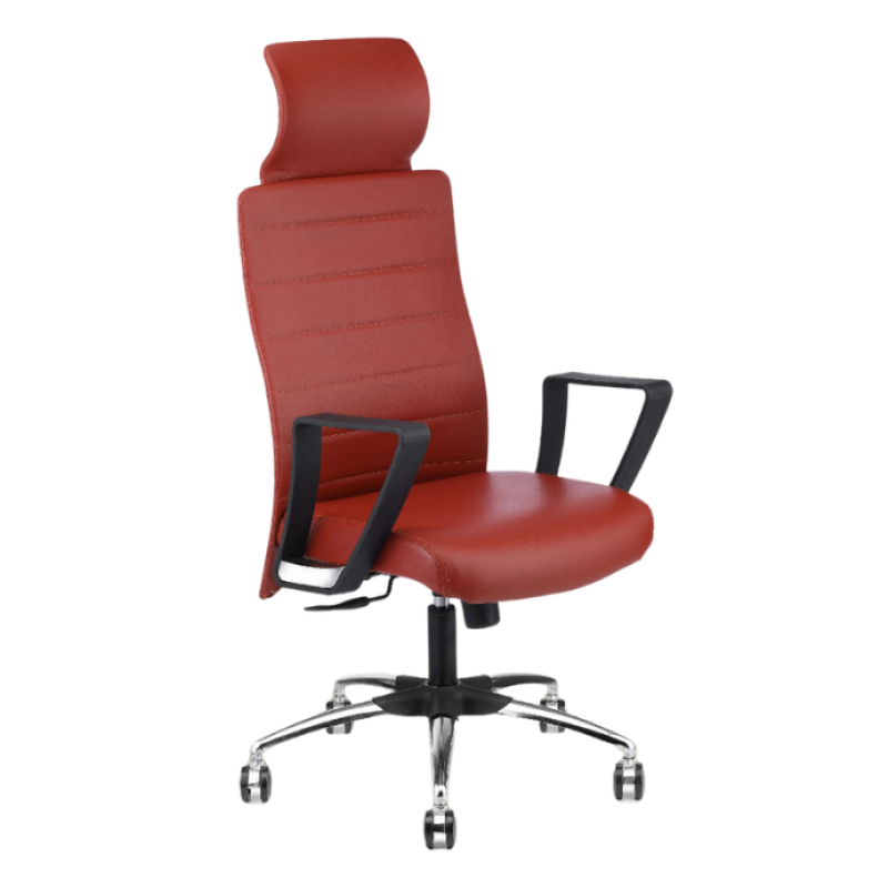 High Back Executive Chair with High-Density Foam, Metal Base with Castors - FH 6006