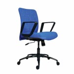 Low Back BlueErgonomic Mesh Chair with Synchro Tilt and PU Foam FL-5008