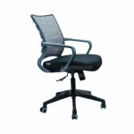 Nylon Medium Back Mesh Office Chair GRAY colour FM 5015 GRAY