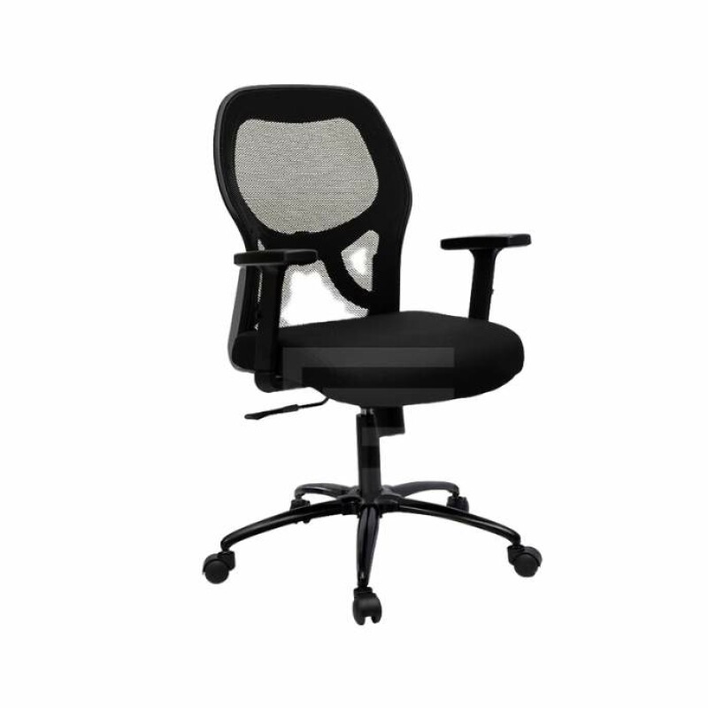 Medium Back Mesh Chair, Ergonomic Design, PU Foam Seat, Central Tilt Mechanism -FM 5036