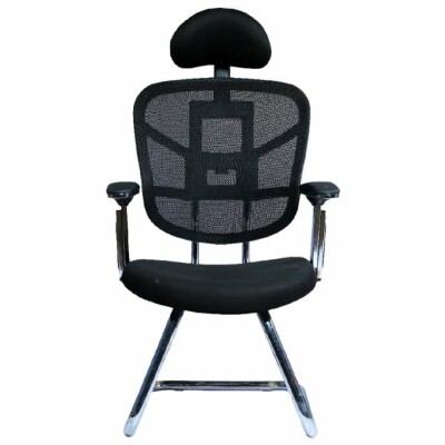 Visitors Mesh Chair with Adjustable ArmsWITH HEAD REST -FV-7006