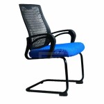 Visitor Chair, Comfortable Mesh Back, Durable Steel Frame, Soft PU Foam Seat -FV-7007