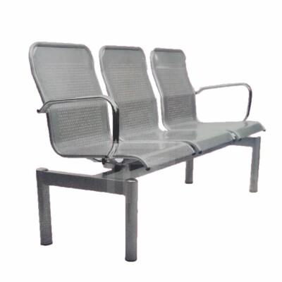 Ergonomic 3 Seater Mesh Visitors Chair with Powder Coated Metal Fram- FV-7036 S