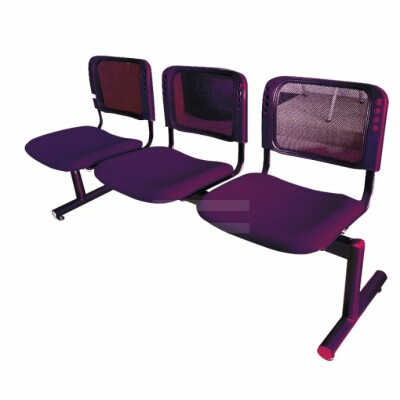 Ergonomic 3 Seater Visitor Chair with High Density Foam and Mesh Frame- FV-7037