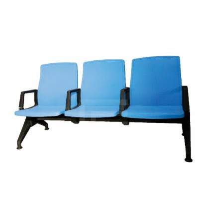 3 Seater Mesh Chair Outdoor Visitor Series with Temperature Resistance and Rust-Proof Design-FV- 7040