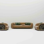 BH Engineered Brown Leather Sofa