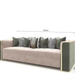 BH Engineered Brownish Green Leather Sofa