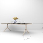 6 Seater Black Dining Table