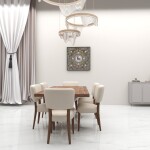 Atlanta 6 Seater White Dining Table