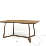 Premium Wood 2 Seater Dining Table