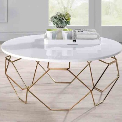 BH Engineered Gold Frame Coffee Table