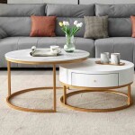 BH Engineered Ivy Nesting Table With Storage