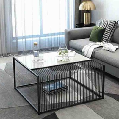 BH Engineered Monochrome Wire Coffee Table