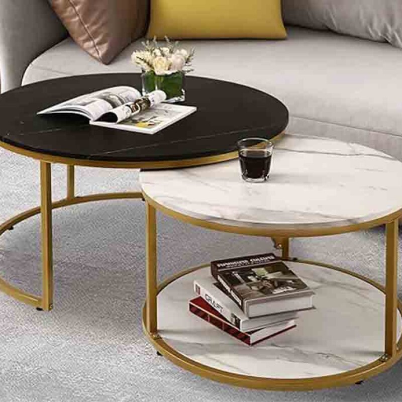 BH Engineered Unique Nesting Table