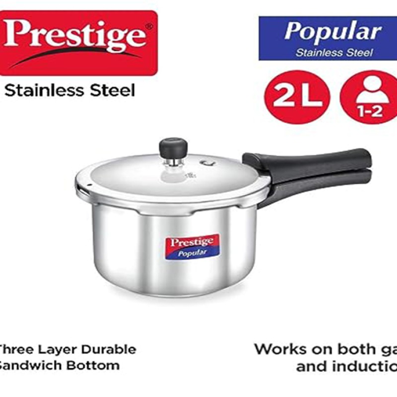 Prestige Svachh Aluminium Outer Lid Pressure Cooker 2L