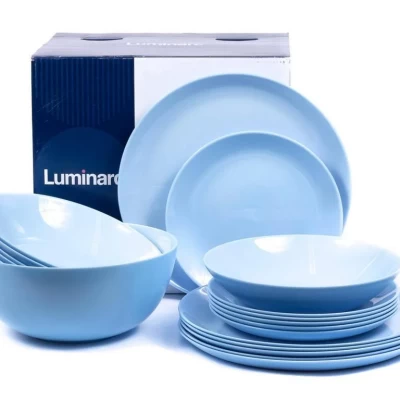 Luminarc Temp 15Pc Diwali Dinner Set - BLUE