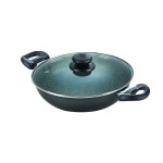 Prestige Omega Non-Stick Granite Kadai With Lid, 240MM