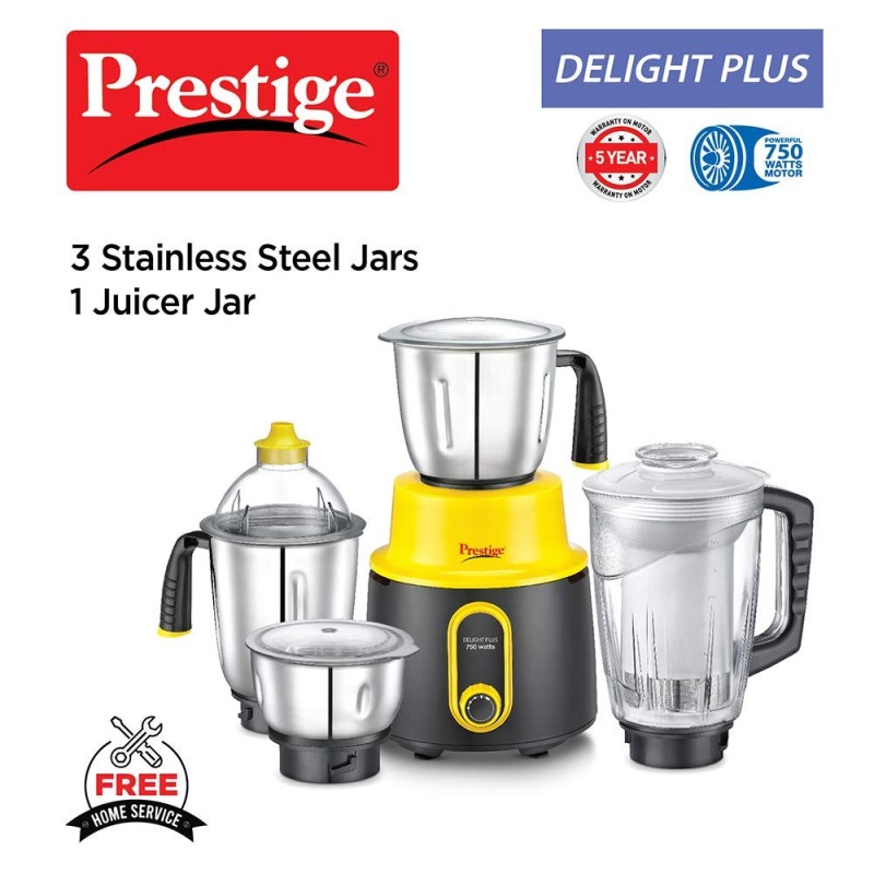 Delight + Mixi 750 W With Juicer (4 JAR)