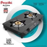 Preethi ZEAL Glass Top 2 Burner Gas Stove