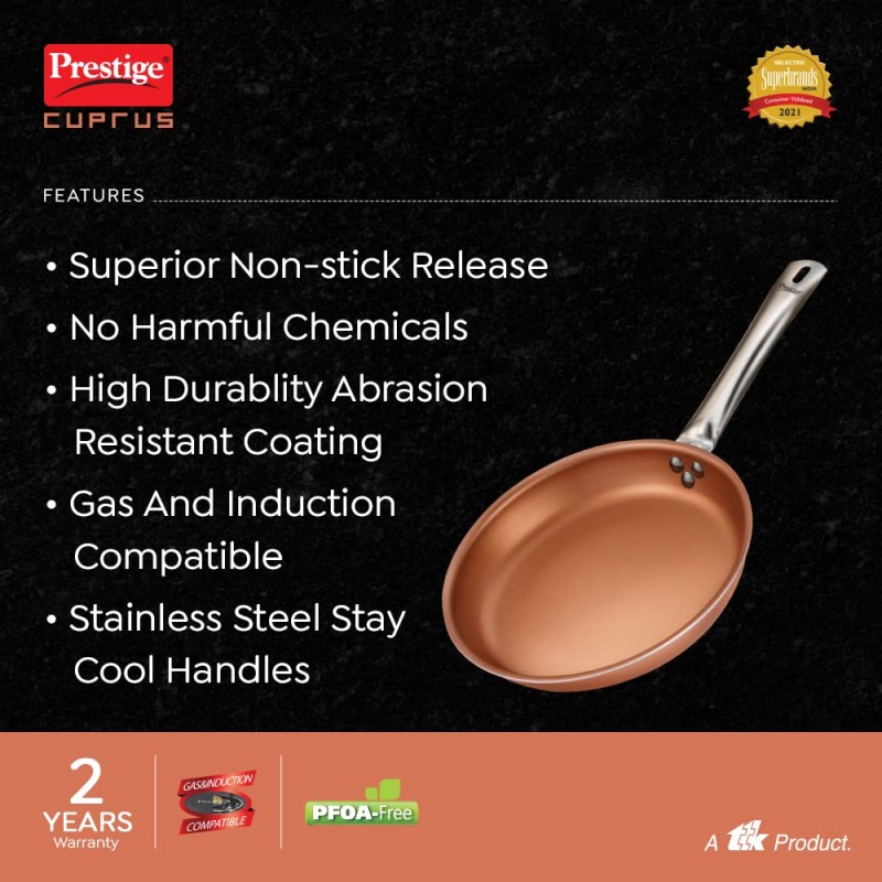 Prestige Cuprus Non-Stick Fry Pan, 200MM