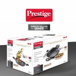 Prestige Omega Non-Stick Granite Kadai With Lid, 240MM