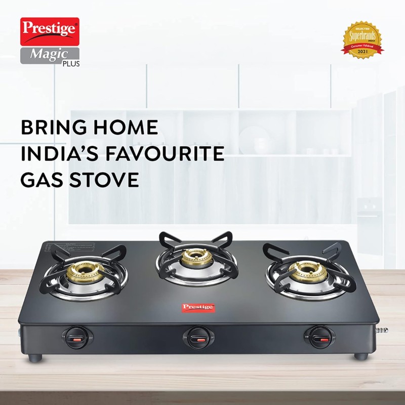 Prestige Magic Plus 3 BRNR Gas Stove