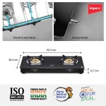 IMPEX Specta 2 Burner Gas Stove GT (Auto Ignite)