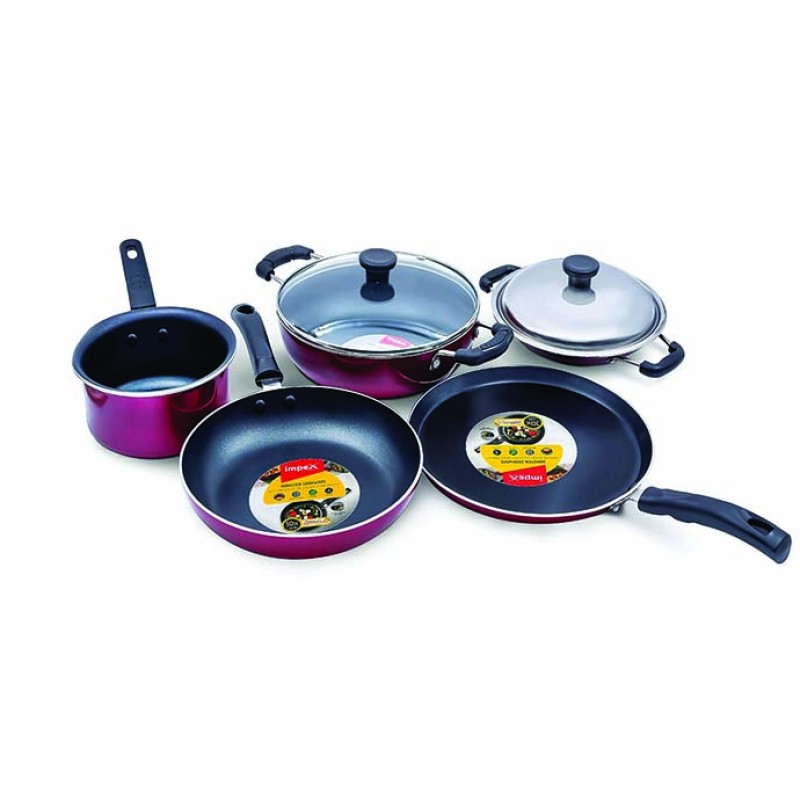 IMPEX KUK5 7 PCS Non-Stick Cookware Set