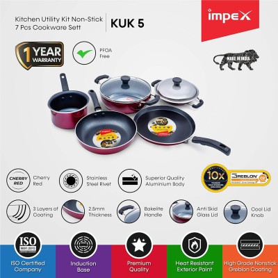 IMPEX KUK5 7 PCS Non-Stick Cookware Set