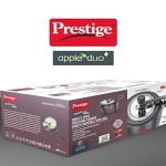 Prestige Apple DUO Plus Svachh Hard Anodised Inner Lid Pressure Cooker, 5L